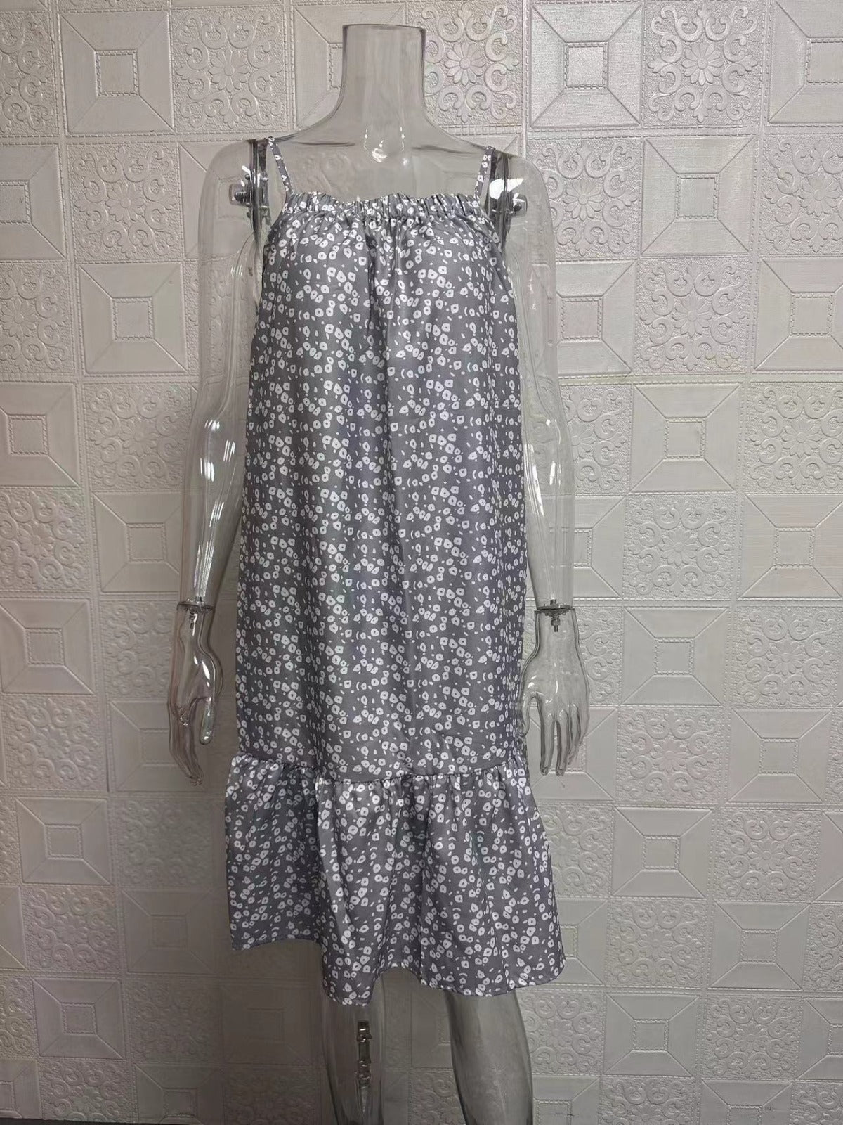 R&B | Großes Pendel floral Hosenträger Weste Kleid