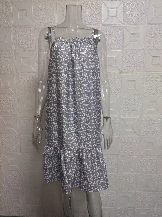 R&B | Großes Pendel floral Hosenträger Weste Kleid