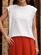 R&B | Ärmelloses gestreiftes T-Shirt Frauen