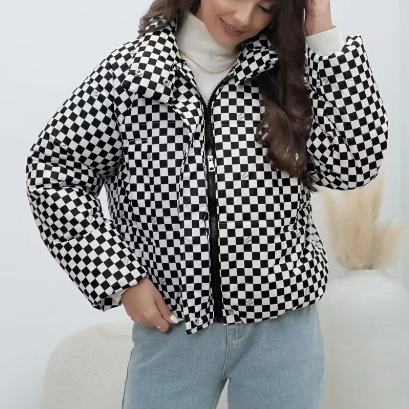 R&B | Damen Steppwindbreaker mit Hohem Kragen