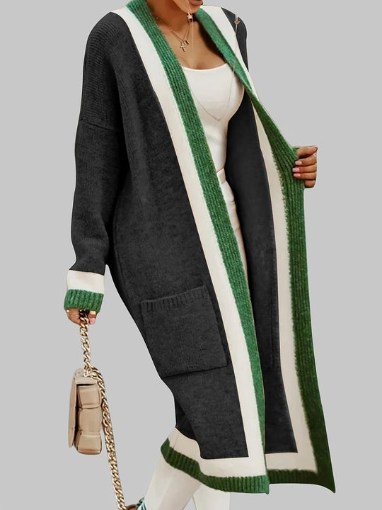 R&B | Lange Strickcardigan Vintage Inspiration mit Herbstlichen Akzenten
