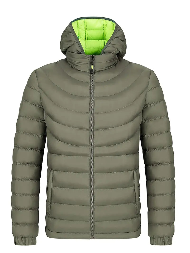 R&B | Herrenjacke mit Geradem Kragen Gefüttert für Herbst und Winter