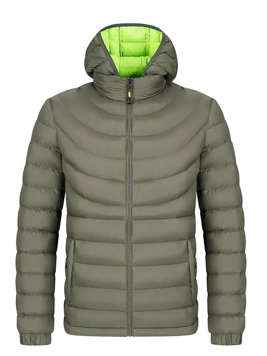 R&B | Herrenjacke mit Geradem Kragen Gefüttert für Herbst und Winter
