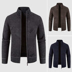 R&B | Herren geometrisches Strick-Cardigan-Jacke