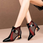 modische Damen-Schuhe, luftiges Mesh mit Kristallverzierung. Heidi Mode Heidi Mode