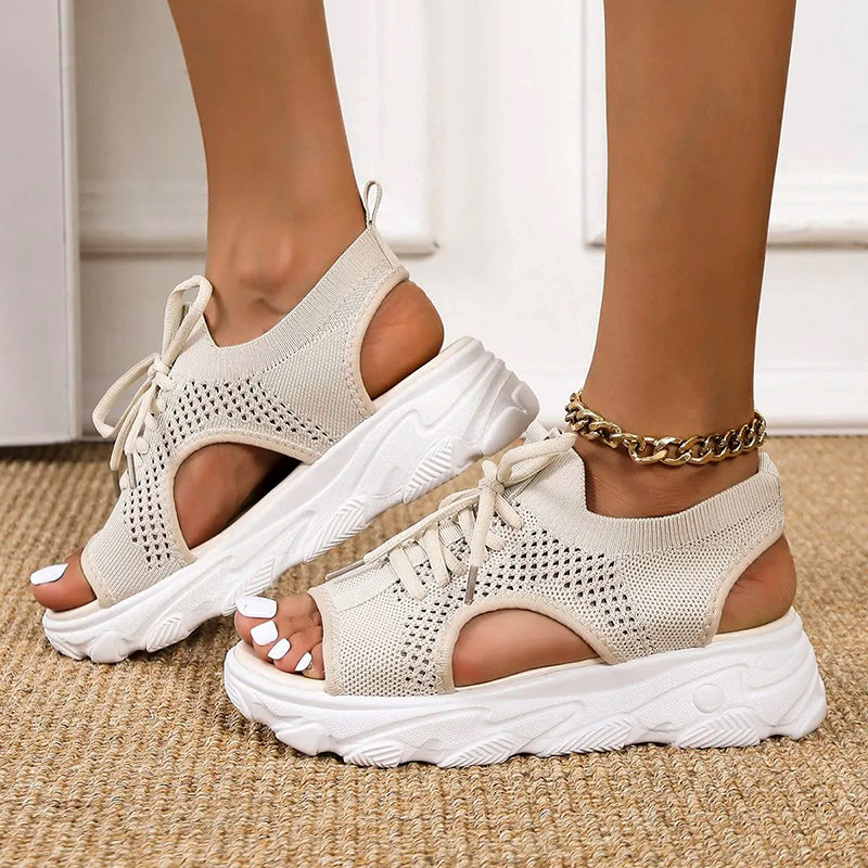 R&B Atmungsaktive Plateausandalen