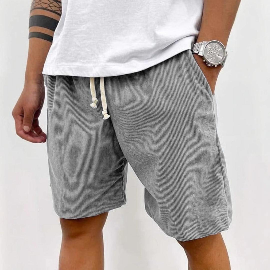 R&B | Herren Casual Kordelzug Cord Shorts