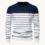 R&B | Baumwollpullover mit Streifenmuster