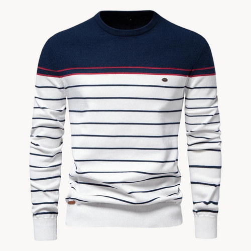 R&B | Baumwollpullover mit Streifenmuster