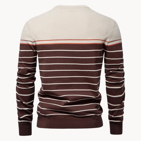 R&B | Baumwollpullover mit Streifenmuster