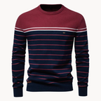 R&B | Baumwollpullover mit Streifenmuster