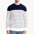 R&B | Baumwollpullover mit Streifenmuster
