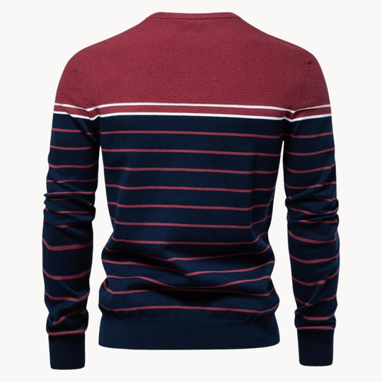 R&B | Baumwollpullover mit Streifenmuster