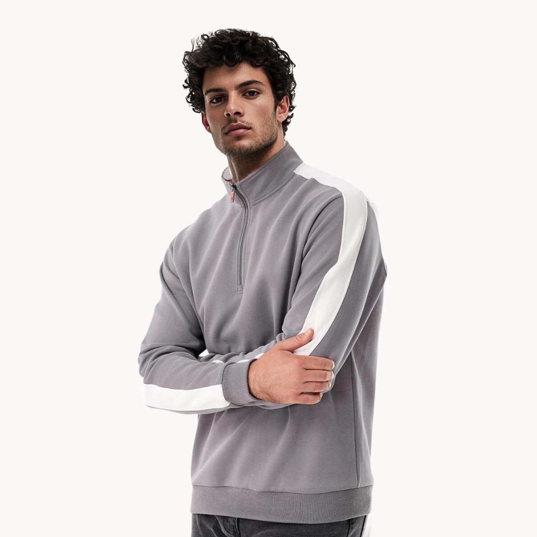 R&B | Premium Pullover mit Viertelreißverschluss