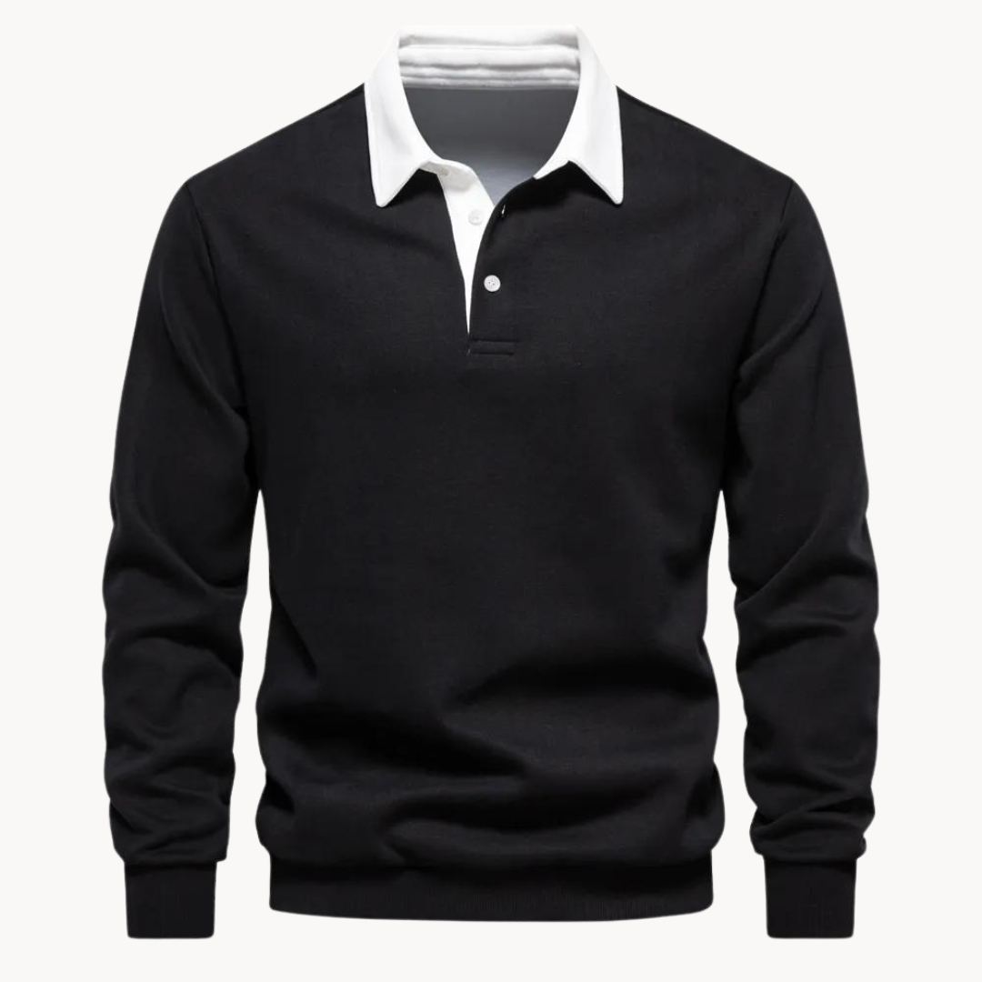 R&B | Lässiges Polo-Sweatshirt