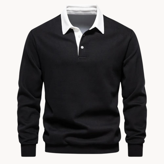R&B | Lässiges Polo-Sweatshirt