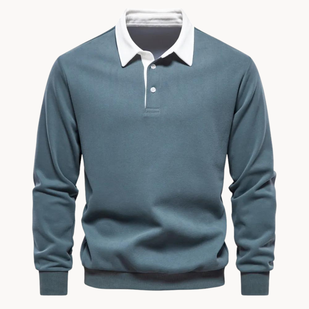 R&B | Lässiges Polo-Sweatshirt