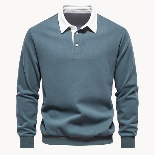 R&B | Lässiges Polo-Sweatshirt