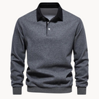 R&B | Lässiges Polo-Sweatshirt