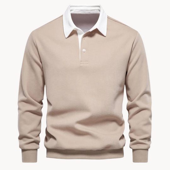 R&B | Lässiges Polo-Sweatshirt