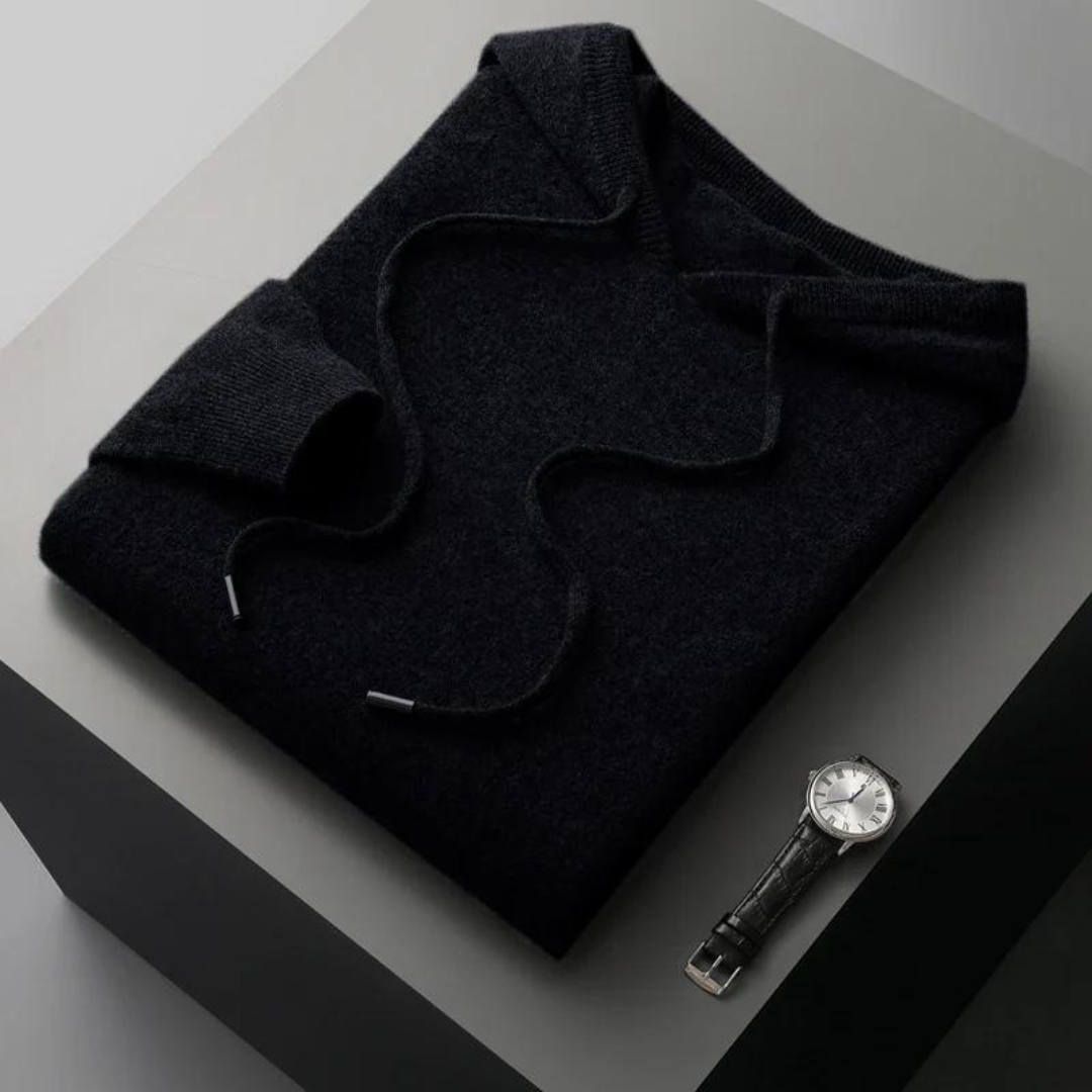 R&B | Merino Strick Kapuzenpullover