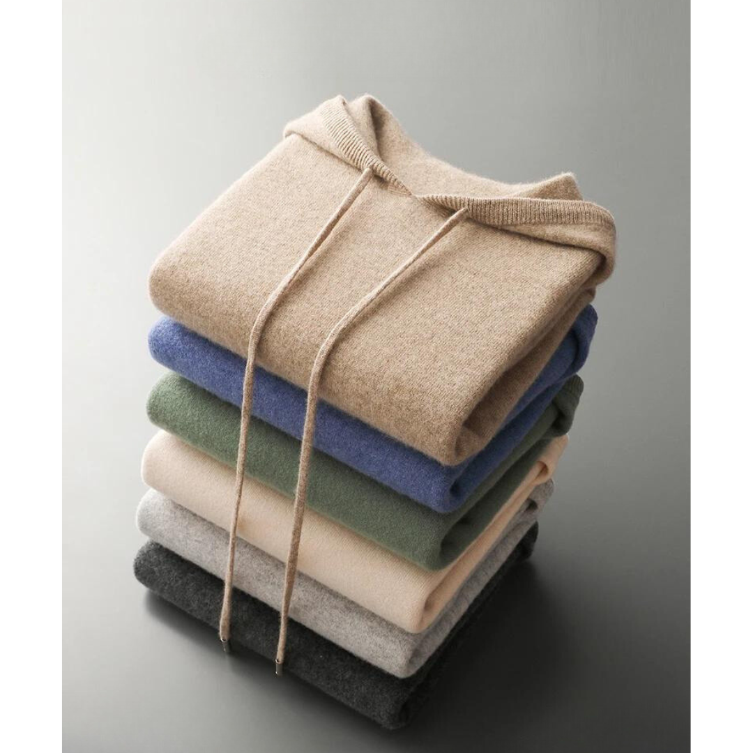 R&B | Merino Strick Kapuzenpullover