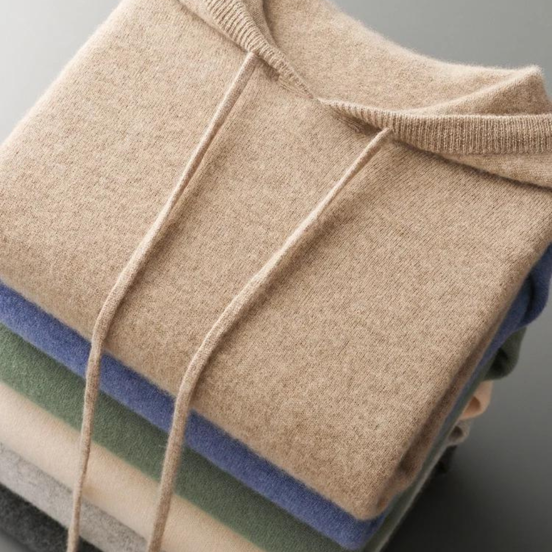 R&B | Merino Strick Kapuzenpullover