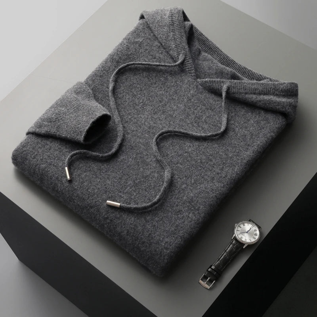 R&B | Merino Strick Kapuzenpullover