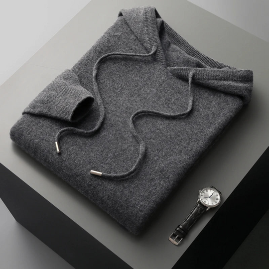 R&B | Merino Strick Kapuzenpullover