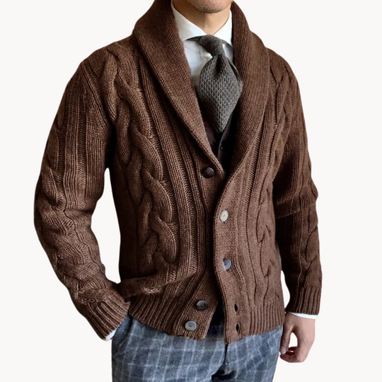 R&B | Strickschal-Strickjacke