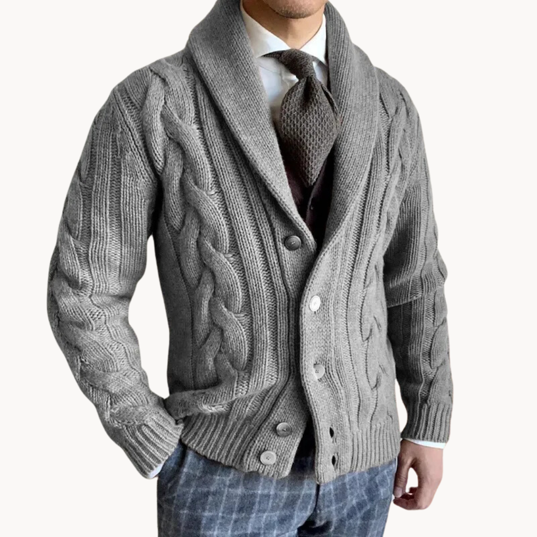 R&B | Strickschal-Strickjacke