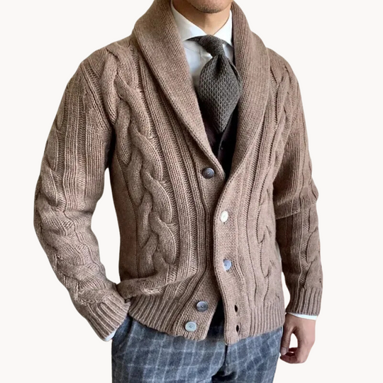 R&B | Strickschal-Strickjacke