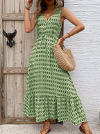 R&B | Ärmelloses Kleid mit geometrischem Print