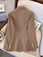 R&B | Eleganter Slim Fit Damenblazer Mit Goldenen Knöpfen