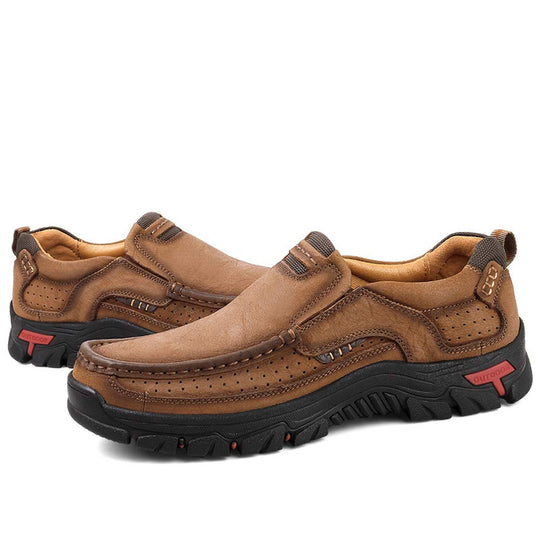 R&B | Herren-Laufschuhe Aus Leder, Leicht, Atmungsaktiv, Freizeitschuhe Zum Hineinschlüpfen