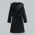 R&B | Damen Kapuzen Lang Trenchcoat