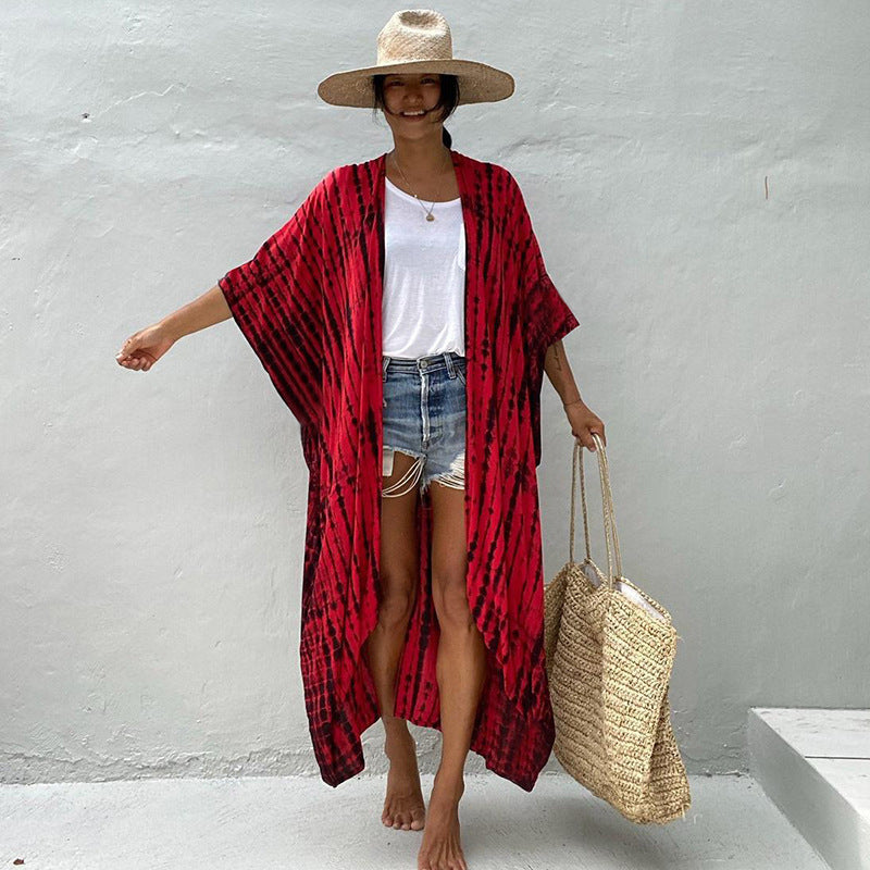 R&B | Glamouröse Sonnenschutz Resort Strandkleid Cover Up