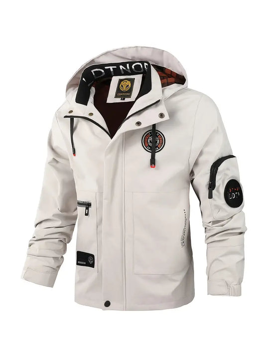 R&B | Leichte Herren Outdoor-Jacke, winddicht und wasserdicht mit Kapuze