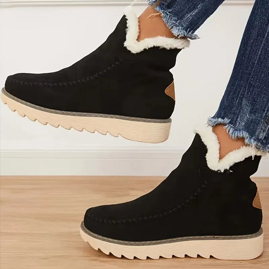 R&B | Damenstiefel Aus Plüschigem Lammfell