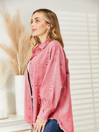 R&B | Zerrissene Rohsaum-Denimjacke