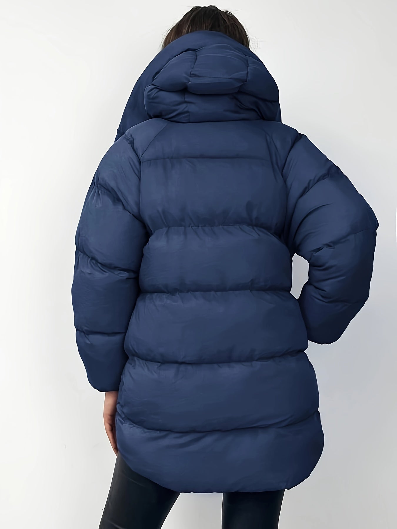 R&B | Kurze Steppjacke mit Kapuze und Stehkragen für Damen Ideal Bei Kaltem Wetter
