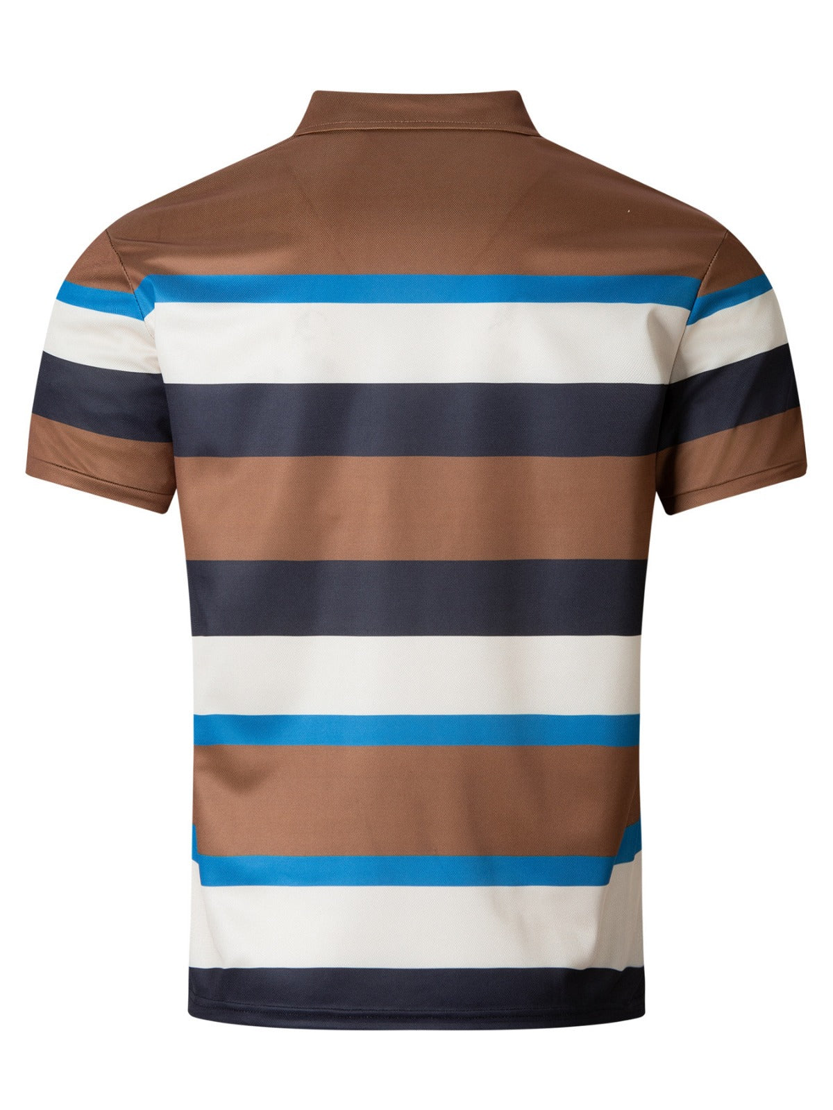 R&B | V-Ausschnitt Button Business Stripe Vielseitiges T-Shirt