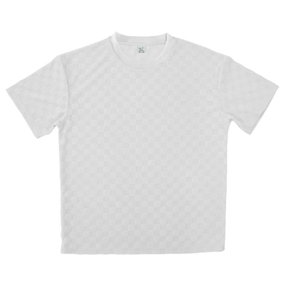 R&B | Schachbrettmuster Kurzarm-Shorts-Set