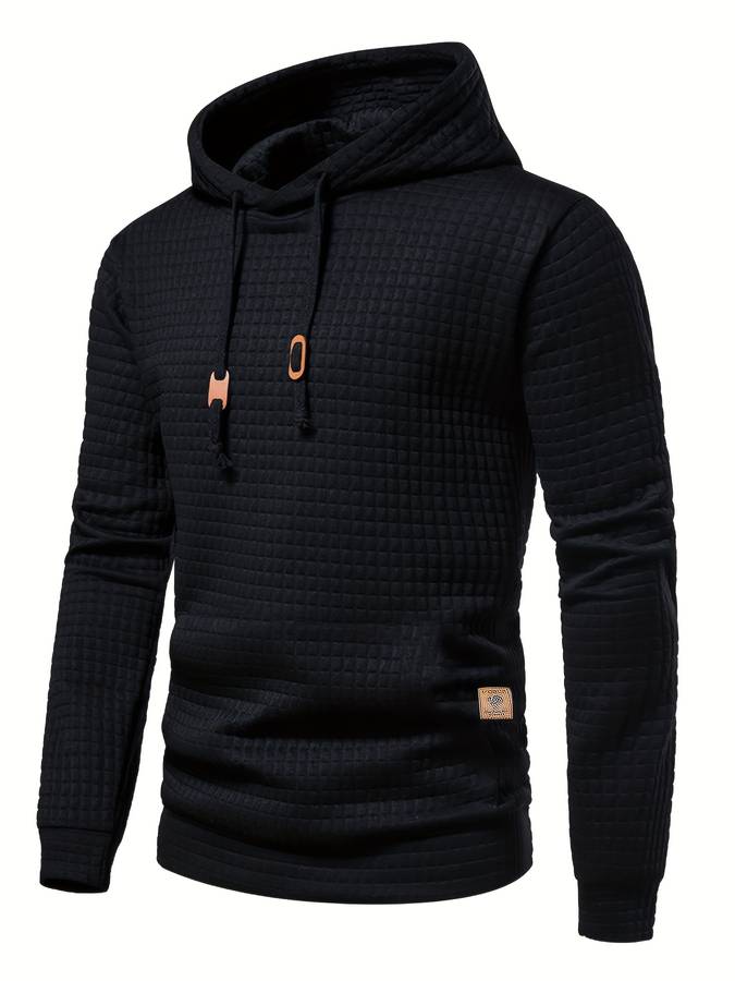 R&B | Lässiger Waffelmuster Hoodie für Männer