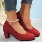 Pumps mit breiter Zehenkappe und stabilem Absatz R&B R&B