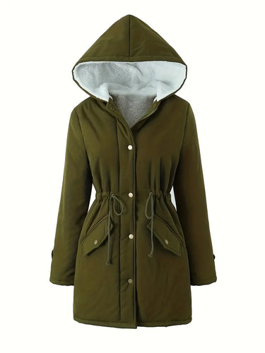 R&B | Gefütterte Parkajacke mit Kapuze Winddicht und Warm Praktisches Design