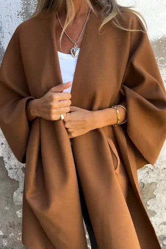 R&B | lässige V-Ausschnitt Stola Cape Jacke