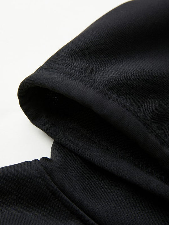 R&B | Vintage Schädelprint Oversized Hoodie mit Reißverschluss