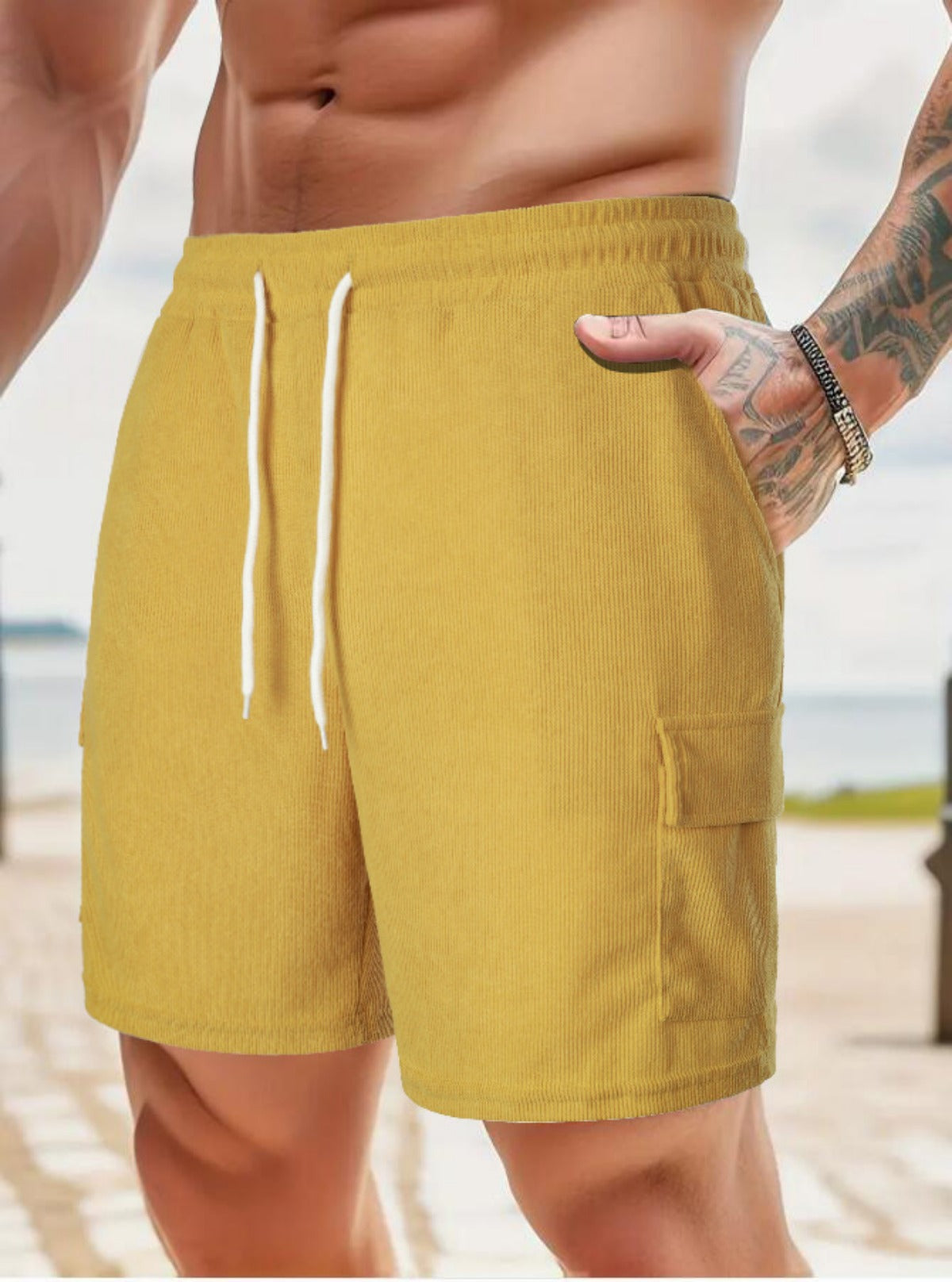 R&B | Werkzeugshorts aus Cord