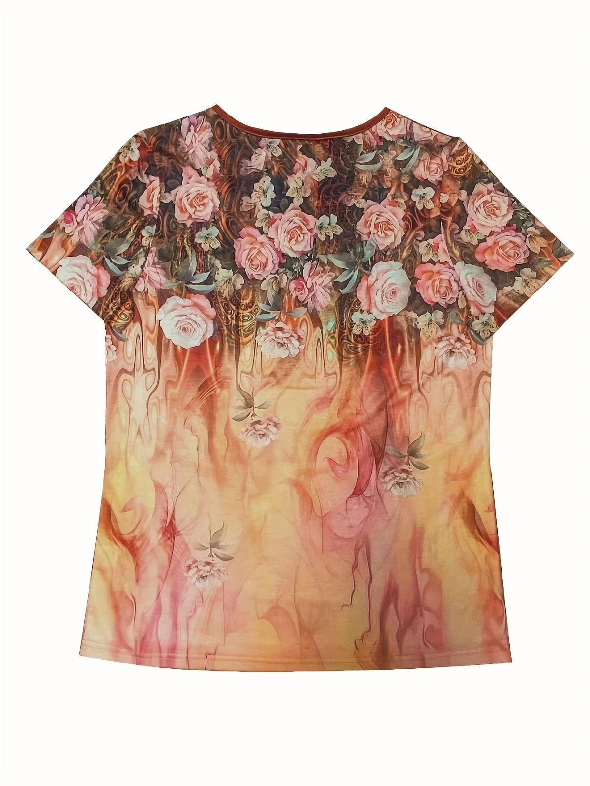 R&B | T-Shirt mit lockerem Print für Frauen
